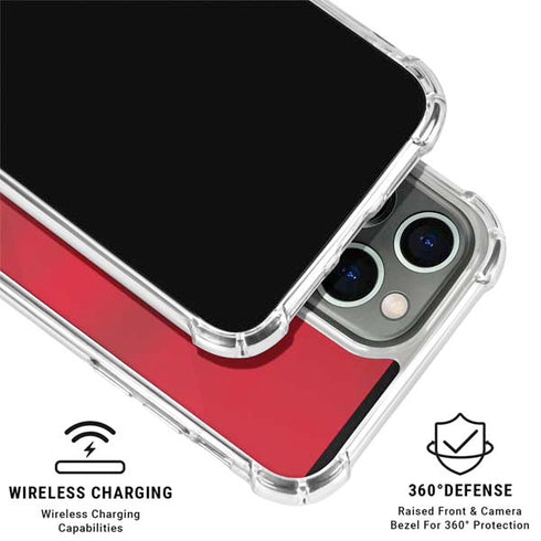 Denmark Soccer Flag iPhone 16 Pro Clear Case